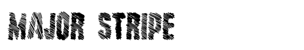 Major Stripe font