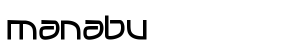Manabu font