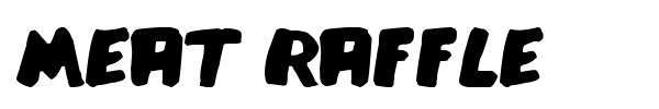 Meat Raffle font