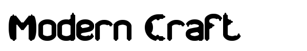 Modern Craft font