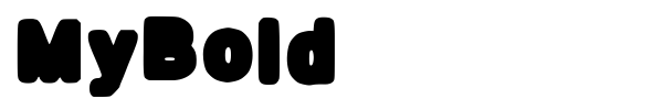 MyBold font preview