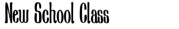 New School Class font