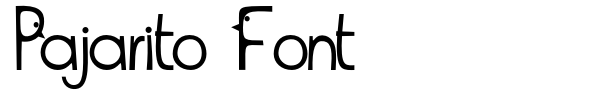 Pajarito Font font preview
