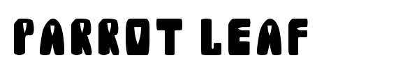 Parrot Leaf font