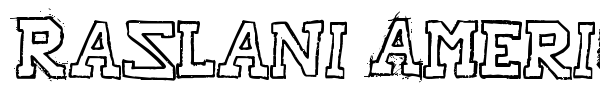 Raslani American Letters font