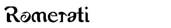 Romerati font preview