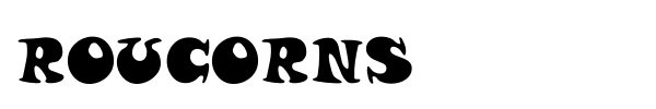 Roucorns font preview