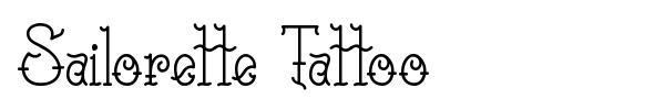 Sailorette Tattoo font