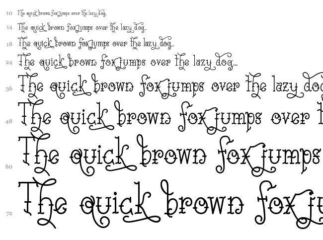 Sailorette Tattoo font waterfall