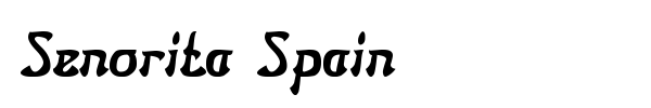 Senorita Spain font
