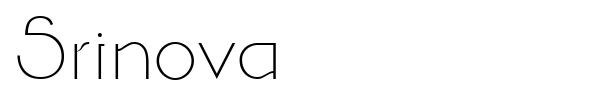 Srinova font