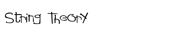 String Theory font
