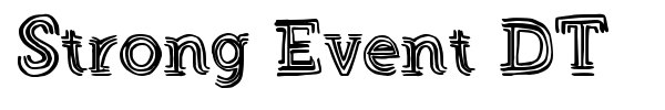 Strong Event DT font preview