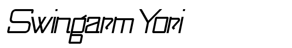Swingarm Yori font preview