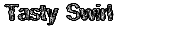 Tasty Swirl font preview