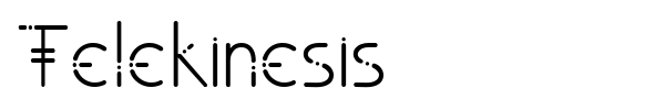 Telekinesis font