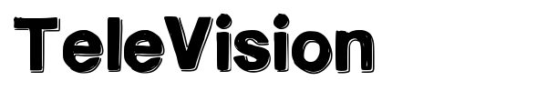 TeleVision font