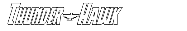 Thunder-Hawk font