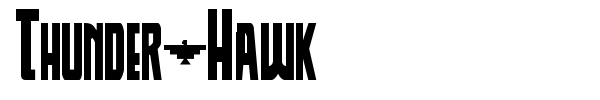 Thunder-Hawk font preview