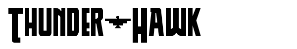 Thunder-Hawk font preview