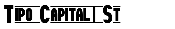 Tipo Capital1 St font