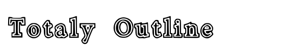 Totaly Outline font