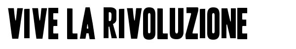 Vive la Rivoluzione font
