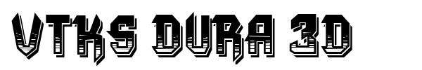 VTKS Dura 3d font