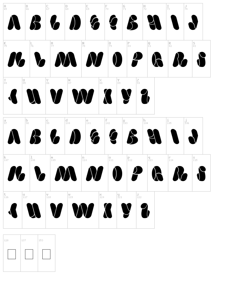 Weknow font map
