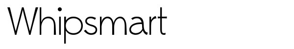 Whipsmart font preview