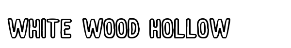 White Wood Hollow font