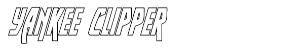 Yankee Clipper font