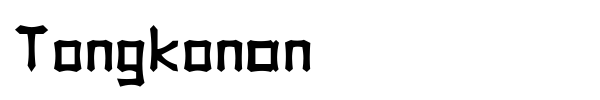 Tongkonan font