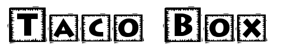Taco Box font