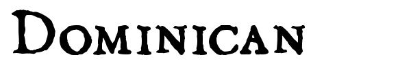 Dominican font
