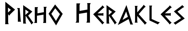 Pirho Herakles font