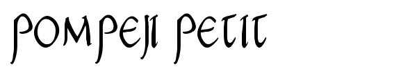 Pompeji Petit font