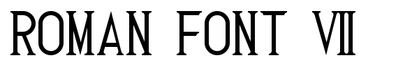 Roman Font 7 font