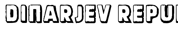 Dinarjev Republika font