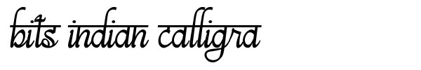 Bits Indian Calligra font