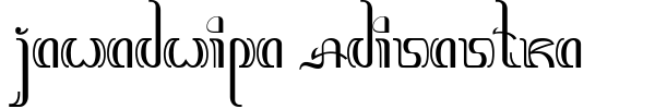 Jawadwipa Adisastra font preview
