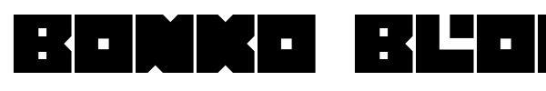 Bonko Bloks font