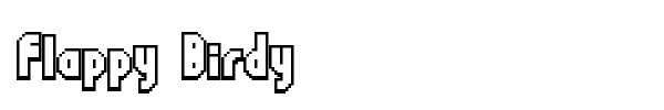 Flappy Birdy font preview