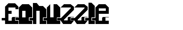 Fonuzzle font