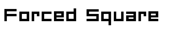 Forced Square font