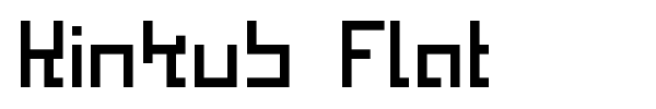 Kinkub Flat font