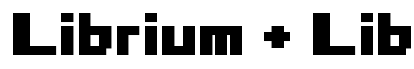 Librium + Libritabs font