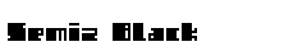 Semiz Black font