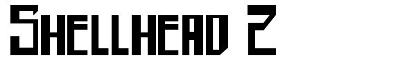Shellhead 2 font