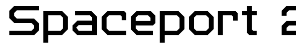 Spaceport 2006 font